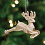 Glitter Running Deer Ornament G102272 By CWI Gifts