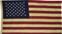 Aged American Flag 58" GFL03 By CWI Gifts