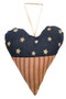 Americana Heart Ornament (5 Pack)