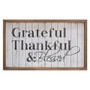 Framed Shiplap Grateful & Blessed Sign