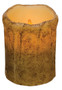 Burnt Ivory Drip Pillar - 5"