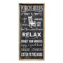 Porch Rules Sign G60056 By CWI Gifts