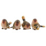 Small Resin Finch Assorted (Pack Of 4)