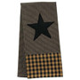 Black Star Dish Towel, 18X30