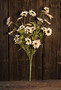 Mini Sunflower Bush - Cream - 25"