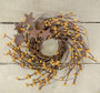 Old Gold Pip & Star Twig Wreath 10" FT125G By CWI Gifts