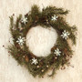 Pine & Snowflakes Wreath - 15" FT10624 By CWI Gifts