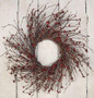 Bell & Burgundy Twig Wreath FISB13927 By CWI Gifts