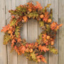 `+Harvest Leaves Wreath - 20" FT10720 By CWI Gifts