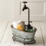 Galvanized Oval Container With Faucet