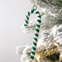 Green Candy Cane Ornament - Box Of 4