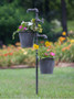 Faucet Garden Stake With Two Planters