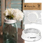 Mason Jar Chicken Wire Flower Frog Lid - White (Pack Of 6)