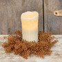 Bursting Astilbe Candle Ring 3.5" Pumpkin FFG9195PM By CWI Gifts