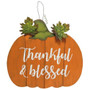 Thankful And Blessed Pumpkin Sign G90933