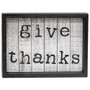 Give Thanks Shiplap Box Sign G35121