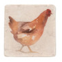 4/Set Chicken Resin Coasters G65142 By CWI Gifts
