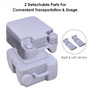 Gray 5 Gallon 20 L Outdoor / Indoor Potty Commode Portable Flush Toilet- (Ba7586Gr)