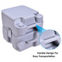 Gray 5 Gallon 20 L Outdoor / Indoor Potty Commode Portable Flush Toilet- (Ba7586Gr)