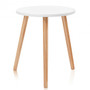 Mdf Small Modern Round Coffee Tea Side Table (Hw65766Wh)