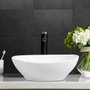 White Oval Bathroom Basin Ceramic Vessel Sink (Ba7146)