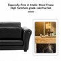 Black /White Kids Double Sofa With Ottoman- (Hw54199Bk)