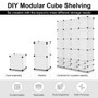 White 16+8 Cubes Portable Clothes Closet Storage Cabinet (Hw54795)