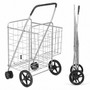 Black Jumbo Basket For Grocery Laundry Travel With Swivel Wheels (Tl32734)