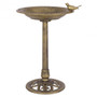 Gold Antique Freestanding Pedestal Bird Bath Feeder (Ps6503)