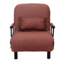Coffee Convertible Folding Leisure Recliner Sofa Bed- (Hw54759Cf)