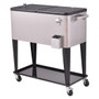 80 Quart Patio Rolling Stainless Steel Ice Beverage Cooler (Op3305)