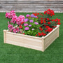 Fir Wood Wooden Square Garden Vegetable Flower Bed (Gt3205)