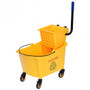 Yellow 31 Quart Side Mop Bucket Press Wringer (Hw56768)