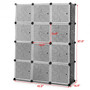 Pp Steel Diy 12 Cube Portable Closet Storage Organizer (Hw58560)