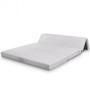 25 D Foam 180 G Mesh 4" Tri-Fold Sofa Bed Foam Mattress With Handles-Queen Size (Ht1118Q)