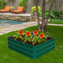Dark Green 39.5" X 31.5" Patio Raised Garden Bed For Vegetable Flower Planting (Gt3030)