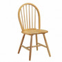 Natural Set Of 2 Vintage Windsor Dining Side Wood Chairs (Hw58980)