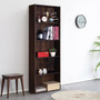 Walnut 5-Shelf Storage Bookcase Modern Multi-Functional Display Cabinet Furniture- (Hw60186Cf)