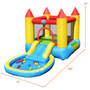 Oxford Inflatable Kids Slide Bounce House With 580W Blower (Op70029)