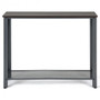 Black Metal Frame Wood Console Sofa Table With Storage Shelf- (Hw61495Sl)