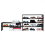 Brown 3 Pcs Stackable Shoe Rack Horizontal Organizer 2-Tier Storage Shelf- (Hw61793Na)