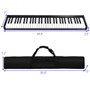Black 61-Key Portable Digital Stage Piano With Carrying Bag- (Mu70001Us-Bk)