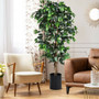 Green 6 Ft Artificial Ficus Silk Tree (Hw65359)