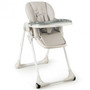 Gray Baby Convertible High Chair With Wheels- (Bb5580Hs)