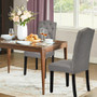 Gray Set Of 2 Tufted Upholstered Dining Chair- (Hw65994Gr-2)