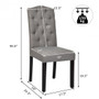 Gray Set Of 2 Tufted Upholstered Dining Chair- (Hw65994Gr-2)