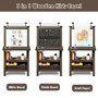 Coffee 3 In 1 Double-Sided Storage Art Easel- (Ty327442Cf)