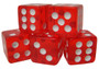 5 Red 16Mm Dice With Synthetic Leather Cup GDIC-001*5.302