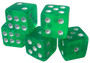 5 Green 16Mm Dice With Plastic Cup GDIC-002*5.301