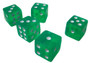 5 Green 16Mm Dice With Plastic Cup GDIC-002*5.301